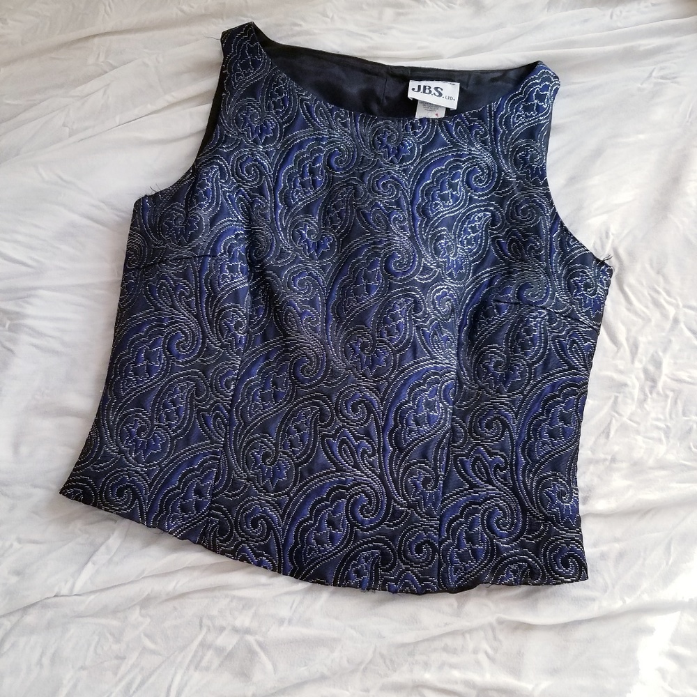 vintage formal sleeveless top